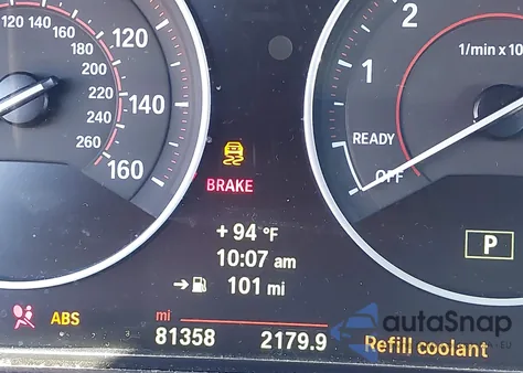 2014 BMW 328I from USA, damaged, VIN WBA3A5C54EP603706